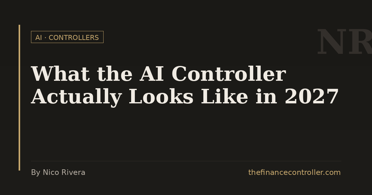 What the AI Controller Actually Looks Like in 2027 — Nico Rivera